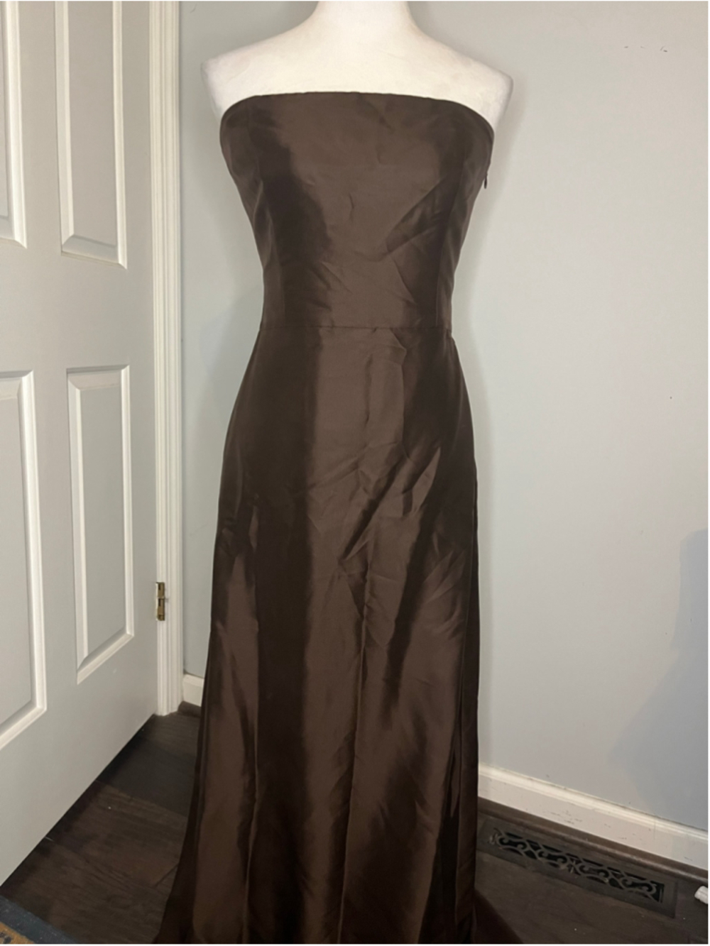 Ann Taylor 100% Silk Strapless Formal Dress